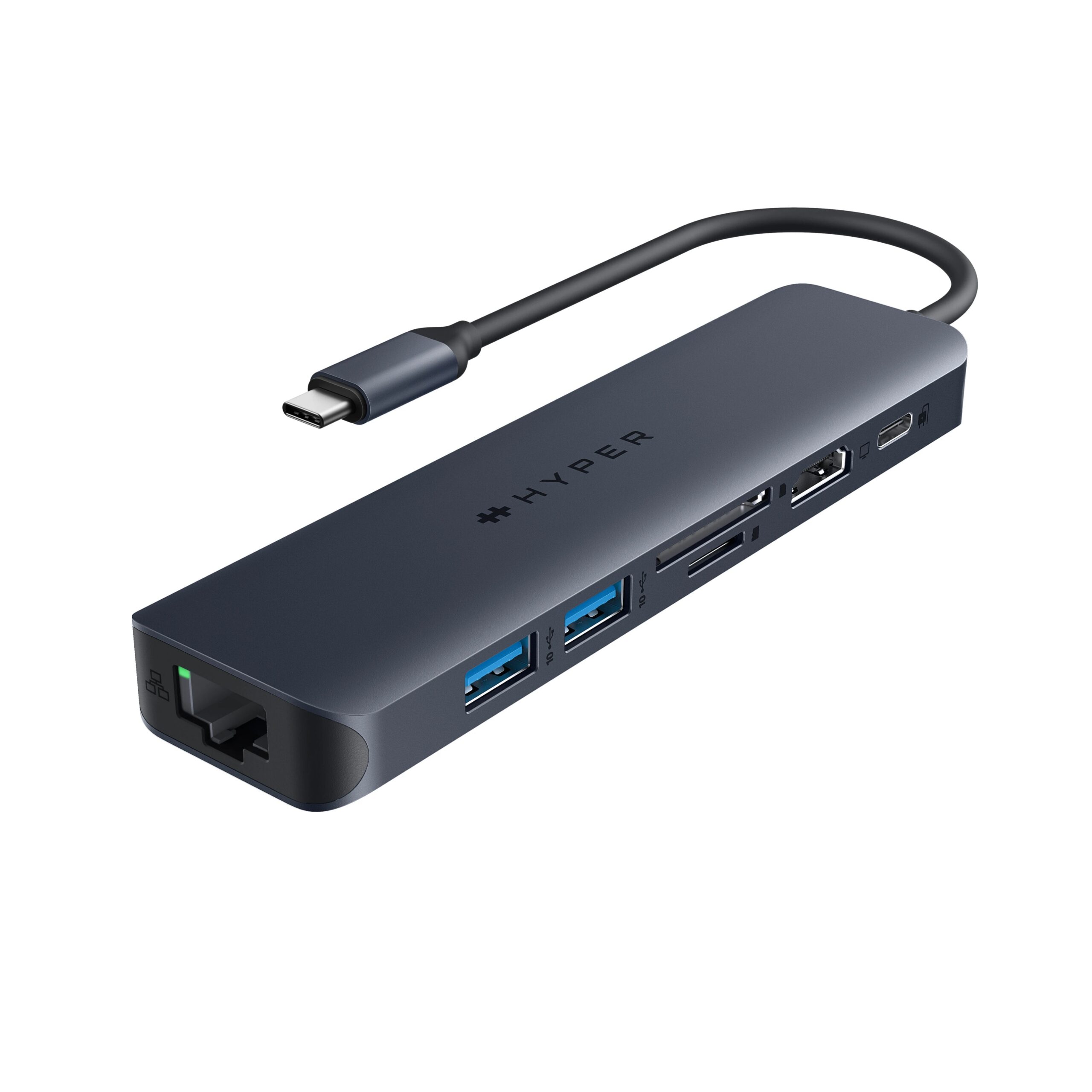 Hyper HyperDrive Next 7 Port USB-C Hub (HD30F-GRAY) (Gray)