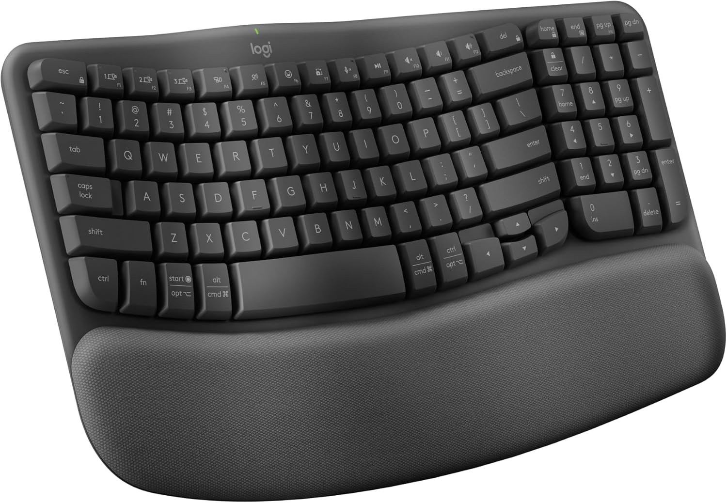Logitech Wave Keys Wireless Keyboard (Graphite) - Image 2