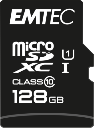 EMTEC Elite Gold microSDXC UHS-I U1 Memory Card (128GB, ECMSDM128GXC10GP)