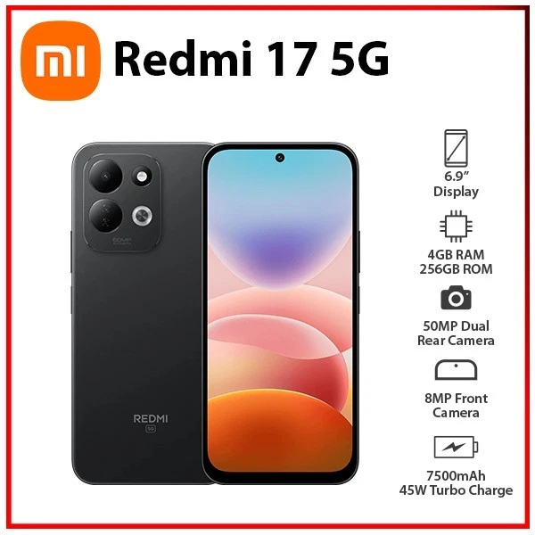 Xiaomi Redmi 17 5G (Global Version) 128GB 4GB (Black)