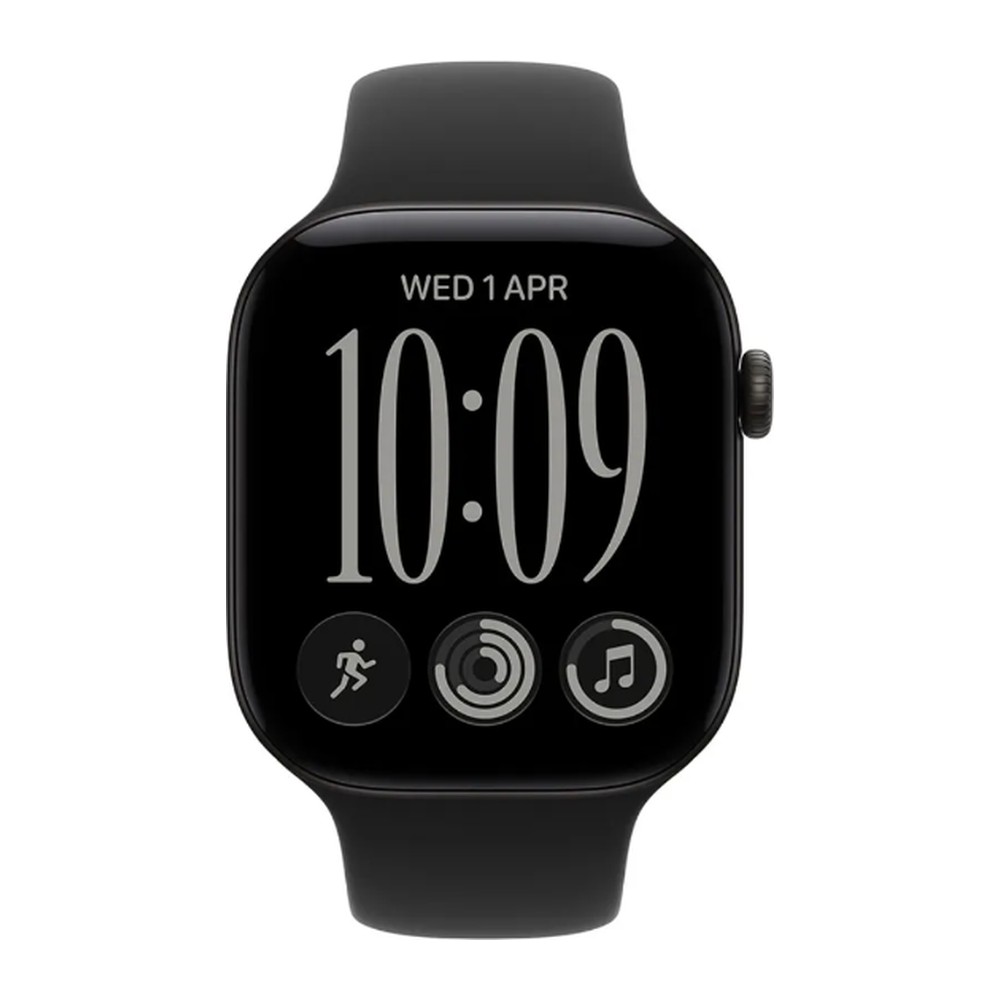 Apple Watch Series 12 42mm (GPS) (MJEA4, Black Aluminium Black Sport Band - S/M)