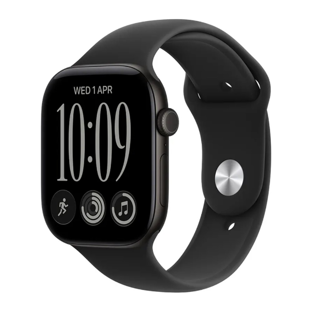 Apple Watch Series 12 42mm (GPS) (MJEA4, Black Aluminium Black Sport Band - S/M) - Image 2