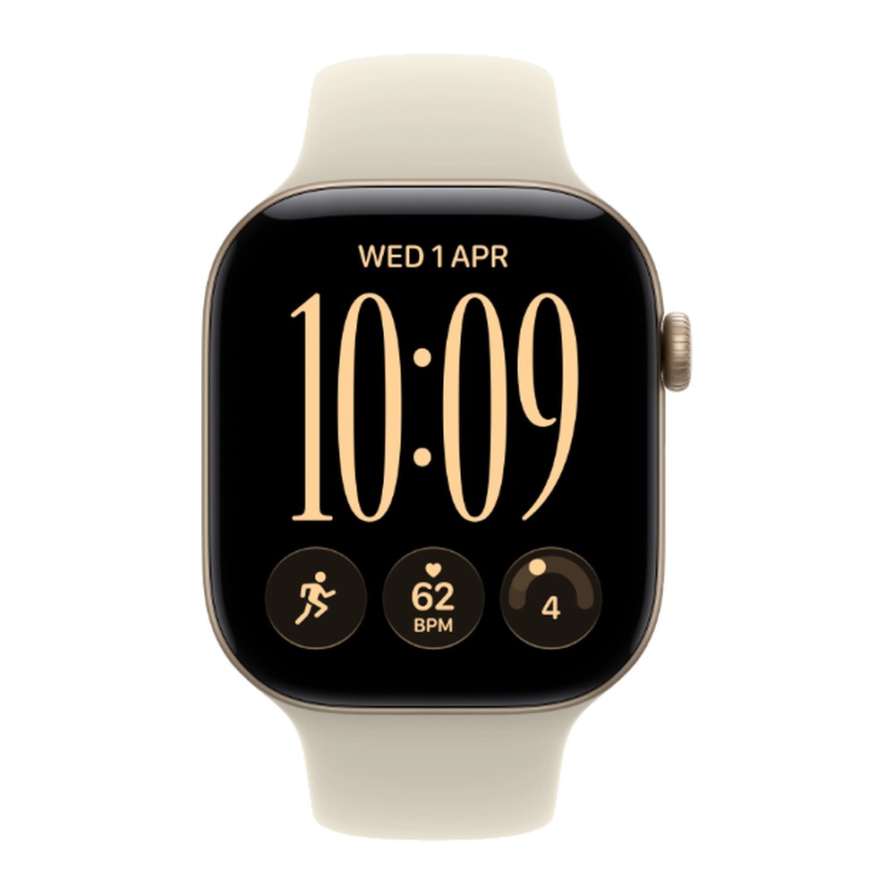 Apple Watch Series 12 42mm (GPS) (MJED4, Light Gold Aluminium Sand Sport Band - S/M) (International Version) - Image 2