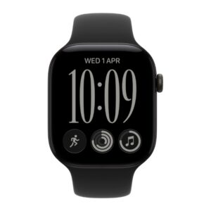 Apple Watch Series 12 46mm (GPS) (MJEL4, Black Aluminium Black Sport Band - M/L) (International Version)