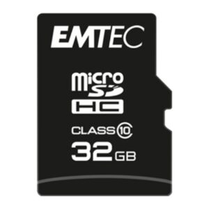 EMTEC Classic microSDHC Class 10 Card with SD Adapter (32GB, ECMSDM32GHC10CGRA2)