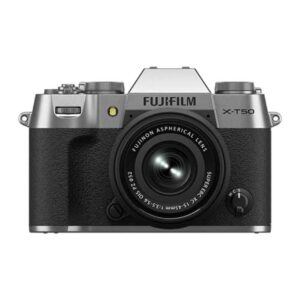 FUJIFILM X-T50 Mirrorless Camera with XC 15-45mm f/3.5-5.6 OIS PZ Lens (Silver)