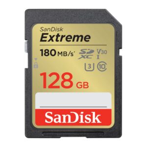 SanDisk Extreme SDXC UHS-I Card (128GB, SDSDXVA-128G-GNCIN)