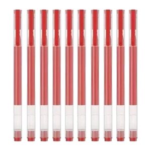 Xiaomi High-Capacity Gel Pen, Red Ink (10-Pack, BHR8863GL)